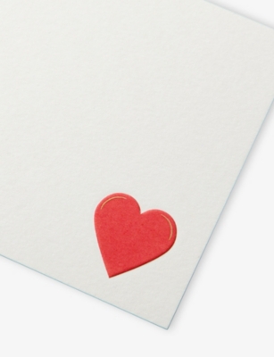 SMYTHSON: Heart-Print Correspondence Cards Pack of 10
