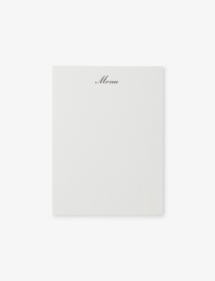 SMYTHSON: Pack of Twenty Menu Cards 15 x 11.5cm