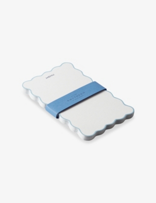 SMYTHSON: Pack of Twenty Scalloped Menu Cards 10cm x 16cm