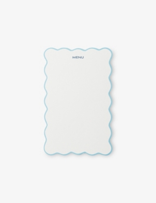 SMYTHSON: Pack of Twenty Scalloped Menu Cards 10cm x 16cm