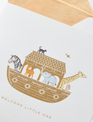 SMYTHSON: Noah's Ark Greetings Card 15cm x 15cm