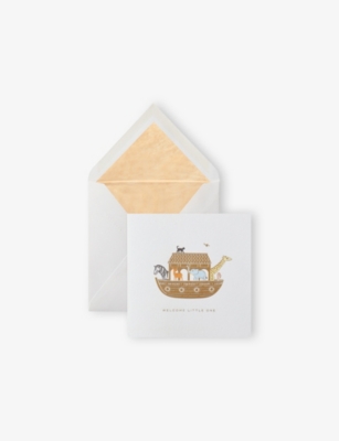 SMYTHSON: Noah's Ark Greetings Card 15cm x 15cm