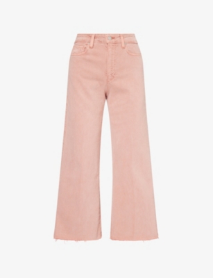 PAIGE: Anessa Raw-Cuffs Stretch-Denim Jeans
