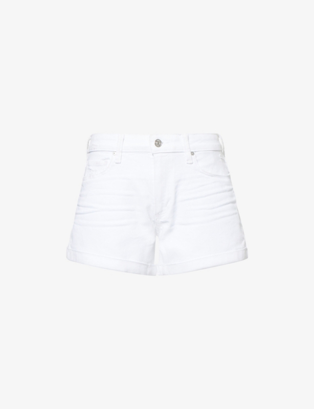 Dylan Mid-Rise Rolled-Cuff Denim Shorts