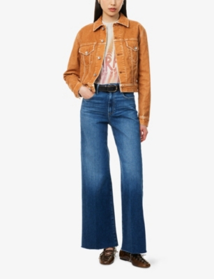 Paige Sasha High-rise Wide-leg Organic Cotton-blend Jeans