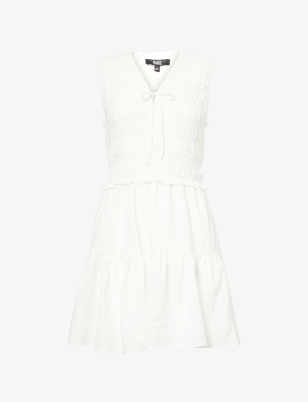 Fraise Sleeveless Cotton-Blend Mini Dress
