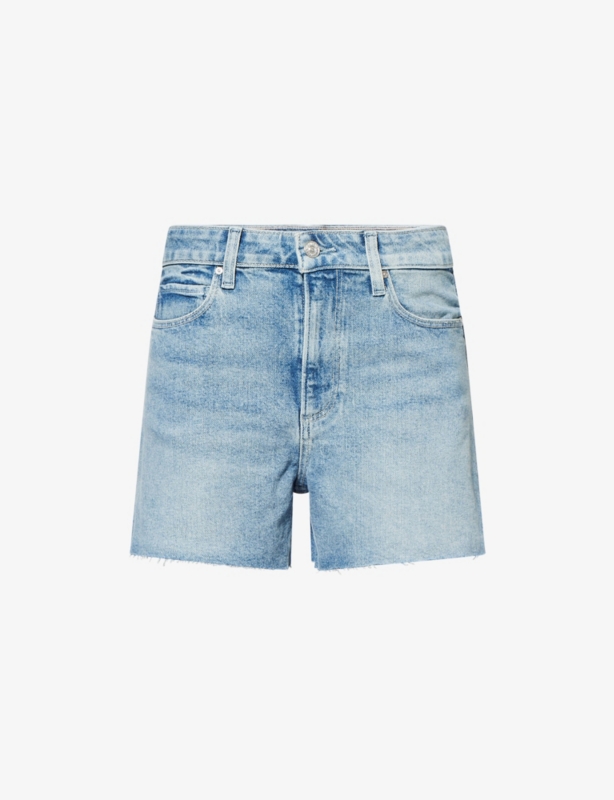 Dani High-Rise A-Line Denim Shorts
