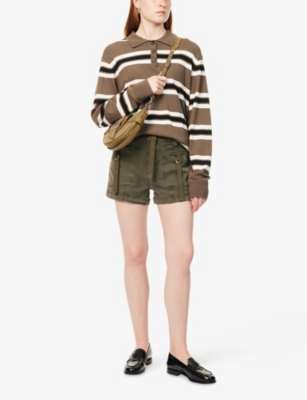 PAIGE: Radley Patch-Pocket Woven Cargo Shorts