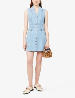 Paige Vida Denim Mini Dress In Jocelyn