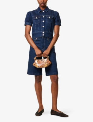 PAIGE: Kendra Short-Sleeve Denim Jacket