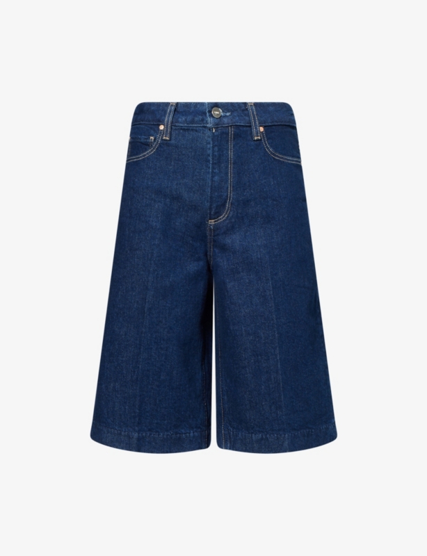 Cadee High-Rise Bermuda Denim Shorts