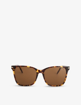PAIGE: Morgan Oversized Tortoiseshell Acetate Sunglasses