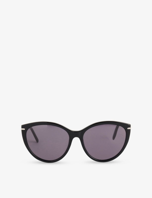 EY100101 Riley Oval-Frame Acetate and Steel Sunglasses
