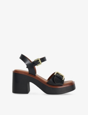 DUNE: Jupiter Heeled Leather Sandals