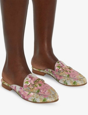 DUNE: Glairing Jacquard Loafers