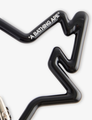 A BATHING APE: B Star Metal Carabiner Keyring