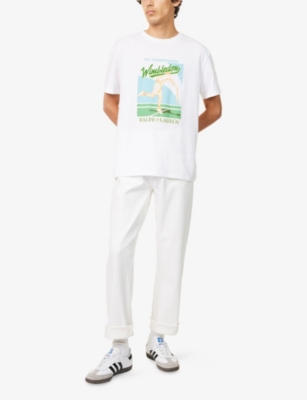 POLO RALPH LAUREN: Polo Ralph Lauren x Wimbledon Graphic-Print Cotton-Jersey T-Shirt