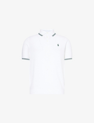 POLO RALPH LAUREN: Polo Ralph Lauren x Wimbledon Short-Sleeve Cotton Knitted Polo Shirt