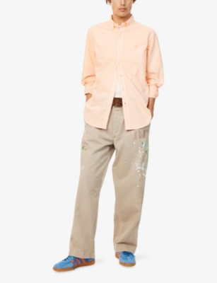 POLO RALPH LAUREN: Button-Down Long-Sleeves Cotton-Poplin Shirt