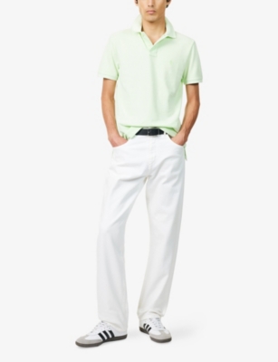 POLO RALPH LAUREN: Slim-Fit Short-Sleeves Cotton-Piqué Polo Shirt