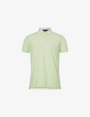 POLO RALPH LAUREN: Slim-Fit Short-Sleeves Cotton-Piqué Polo Shirt