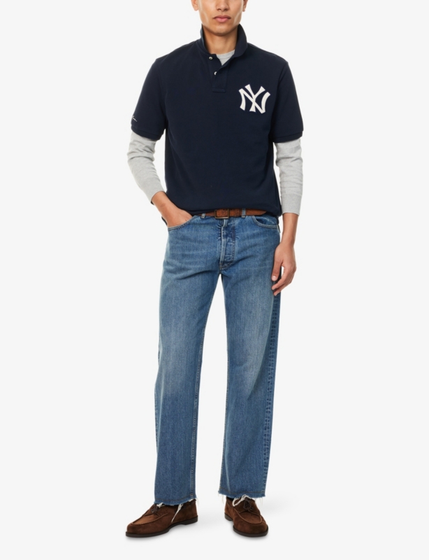 Polo Ralph Lauren x MLB Collection NY Yankees Short-Sleeve Cotton-Pique Polo Shirt