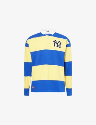 POLO RALPH LAUREN: Polo Ralph Lauren x MLB Collection NY Yankees Striped Cotton Rugby Top