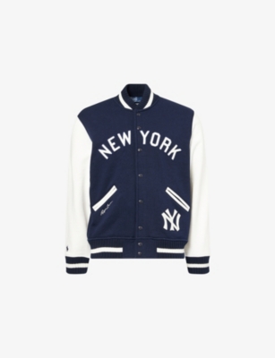 POLO RALPH LAUREN: Polo Ralph Lauren x MLB Collection NY Yankees Button-Down Cotton-Blend Sweatshirt