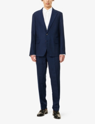 POLO RALPH LAUREN: Tapered Ankle-Length  Linen Suit Trousers