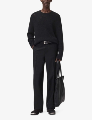 ALLSAINTS: Edgin Crewneck Relaxed-Fit Knitted Jumper