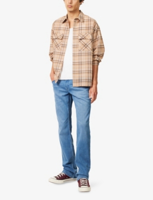 PAIGE: Normandie Straight-Leg Stretch-Woven Jeans