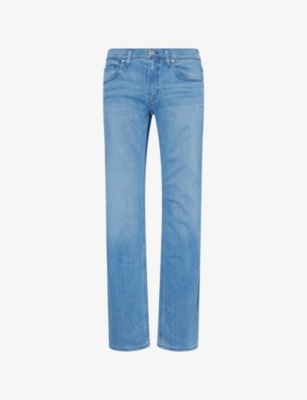 PAIGE: Normandie Straight-Leg Stretch-Woven Jeans