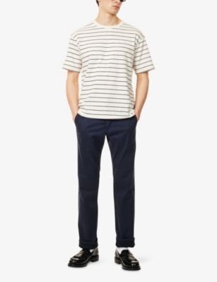 PAIGE: Vincent Straight-Leg Cotton-Chino Trousers