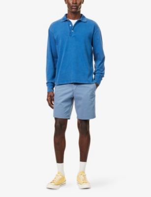 Paige Mens  Phillips Mid-rise Cotton-chino Shorts