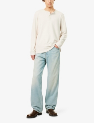 PAIGE: Suiza Ribbed Cotton-Blend Top