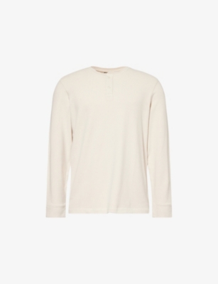 PAIGE: Suiza Ribbed Cotton-Blend Top