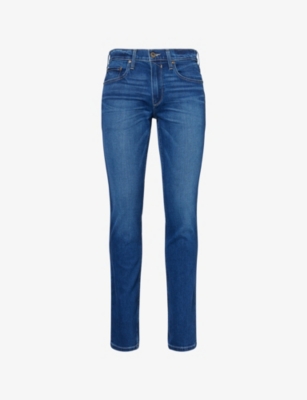 PAIGE: Federal Slim Straight-Leg Stretch-Denim Jeans