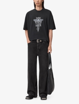 ALLSAINTS: Swords Graphic-Print Relaxed-Fit Cotton T-Shirt