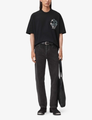 ALLSAINTS: Snakebite Graphic-Print Cotton T-Shirt