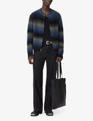 ALLSAINTS: Halley Zip-Up Wool And Mohair-Blend Cardigan