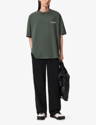 ALLSAINTS: Halcyon Logo-Print Short-Sleeve Cotton T-Shirt