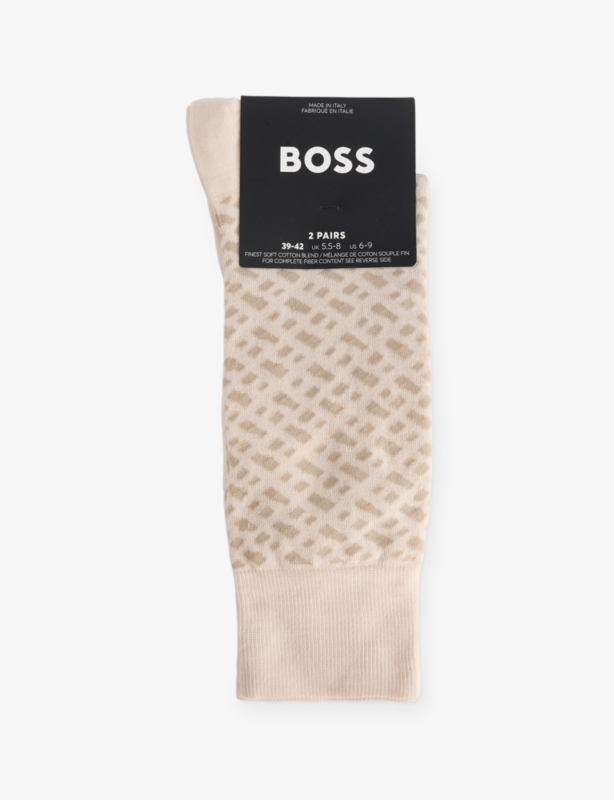 Ankle-Rise Pack Of Two Stretch-Cotton Blend Socks