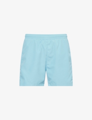 BOSS: Dolphin Logo-Print Swim Shorts