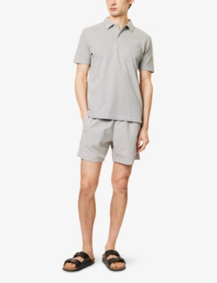 BOSS: Dolphin Logo-Print Swim Shorts