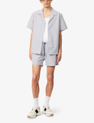 BOSS: Velvetfish Camp-Collar Woven Shirt