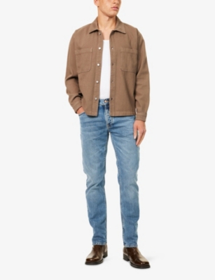 Nudie Jeans Mens Rad Rufus Straight-leg Denim Jeans Summer Shadow