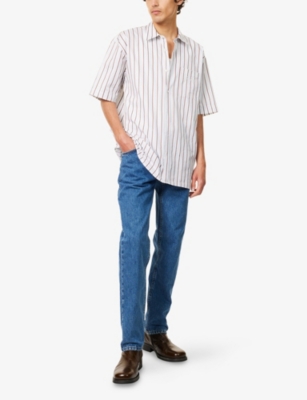 NUDIE JEANS: Gritty Jackson Straight-Leg Denim Jeans