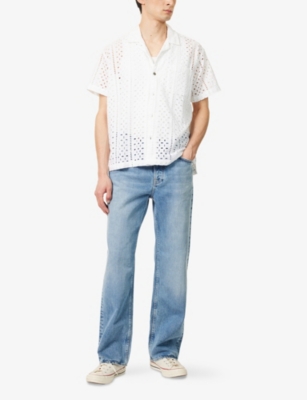 NUDIE JEANS: Tuff Tony Wide-Leg Denim Jeans