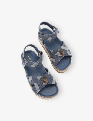 KURT GEIGER LONDON: Kids’ Mini Kensington Denim Espadrille Sandals