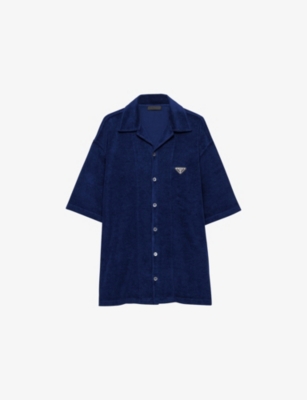 Prada Men's Spugna Terry Bowling Shirt
